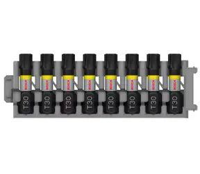 BOSCH Sada bitů PRO Impact T30 / Sada bitů / Torx T30 / 8 ks