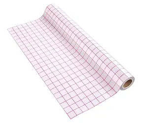 HTVRONT Přenosová páska pro vinylové fólie červená / Přenosová páska / 30,5 × 300 cm / Střední přilnavost