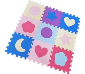 ALLTOYS Pěnové puzzle Tvary pastelové / 30 x 30 cm / pěna / od 3 let