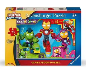 RAVENSBURGER Podlahové puzzle Iron Man a jeho úžasní přátelé / 24 dílků / od 3 let