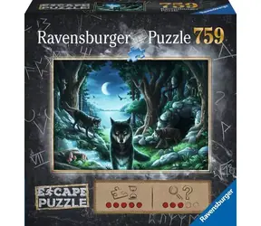 RAVENSBURGER Exit Puzzle: Prokletí vlků / 759 dílků / 70 x 50 cm