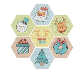 2KIDS TOYS Diamantové malování Vánoční podtácky / Kreativní sada / od 6 let