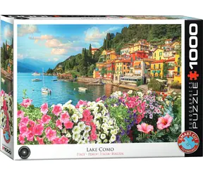 EUROGRAPHICS Puzzle Lago di Como - Komské jezero, Itálie / 1000 dílků / rozměr 68 x 48 cm