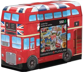 EUROGRAPHICS Puzzle v plechové krabičce Londýnský autobus / 550 dílků