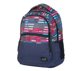 WALKER Školní batoh CLASSIC Lines Blue Pink / 30 l / 45 × 32 × 21 cm