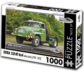 RETRO-AUTA Puzzle č.39 Tatra 138 NT 4x4 tahač návěsů / 1000 dílků / 66 × 47 cm