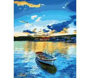 NORIMPEX Diamantové malování Mořská loď / 30x40 cm
