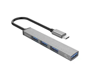 Orico AH-13 šedá / USB hub / 1x USB-A 3.0 / 3x USB-A 2.0