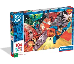 CLEMENTONI Puzzle Superman / 104 dílků / od 6 let