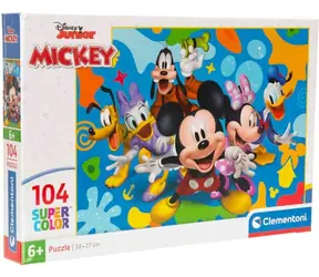CLEMENTONI Puzzle Mickey Mouse a přátelé / 104 dílků / od 6 let