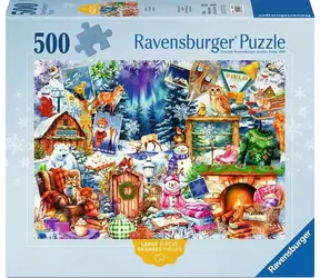 RAVENSBURGER Puzzle Horská vesnička XXL / 500 dílků