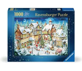 RAVENSBURGER Puzzle Vánoční vesnička / 1000 dílků / 70 x 50 cm