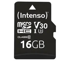Intenso microSDHC Professional 16GB / Paměťová karta / UHS-I (U1) / Class 10 / 90 MB/s / vč. SD adaptéru