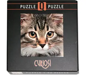 CURIOSI Puzzle Q Animal: Kočka / 66 dílků / Čtvercové dílky / 12,5 × 12,5 cm
