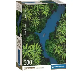 CLEMENTONI Puzzle Řeka v tropické džungli / 500 dílků / od 14 let