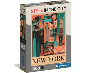 CLEMENTONI Puzzle New York - Ikony města / 1000 dílků / od 14 let