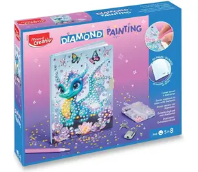 MAPED Kreativní sada Diamond Painting Tajný deníček / Diamantové malování / 530 dílků / deník 14x18 cm
