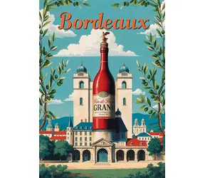 TREFL Puzzle Premium Plus Vintage Posters: Bordeaux, Francie / 1000 dílků / 68,3 x 48 cm