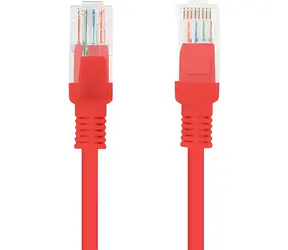 Lanberg UTP CAT6 1m červená / Patch kabel / RJ45-RJ45 / nestíněný