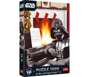 TREFL Puzzle Premium Plus Star Wars: Vánoce s Darth Vaderem / 1000 dílků / 68,3 x 48 cm / Děti a dospělí