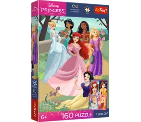 TREFL Puzzle Premium Plus Kids Disney princezny: Okouzlující večírek / 160 dílků / 41 x 27,5 cm