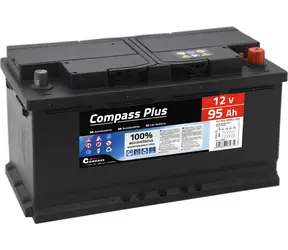 Compass PLUS 12V 95Ah 800A / Autobaterie / EN 800A / bezúdržbová / 353x175x190mm