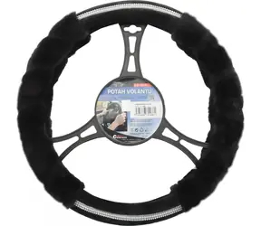Compass Potah volantu DIAMOND černý / Potah volantu / 37-39 cm