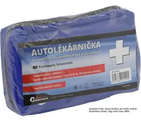 Compass Autolékárnička I. textilní brašna / Autolékárnička / Vyhláška 206/2018 Sb.
