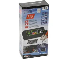 Compass Nabíječka autobaterií 4A 12V / Nabíječka autobaterií / Mikroprocesorem řízená / Pb/Gel/AGM/LiFePO4