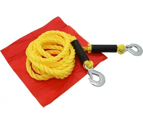 COMPASS Tažné lano 1800 kg / 3,2 m / kovové háky / červený praporek