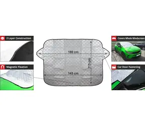 Compass Clona ICY / Clona na čelní sklo / proti námraze a slunci / 145 x 115 cm / upevnění za dveře