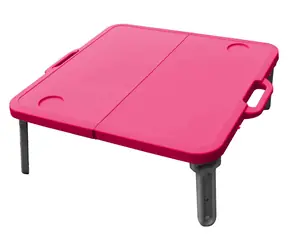 RULYT Skládací stolek MINI červený / Stolek k lehátku / 60 x 67 x 23 cm / nosnost 15 kg