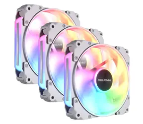 COUGAR Apolar 120 ARGB Reverse Blade bílá, 3 ks / Ventilátor / 120 mm / 75,4 CFM / PWM / ARGB