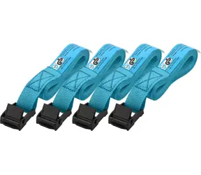 Compass BLUE WAY Popruh upínací 4x2 m modrá / Popruh upínací / TÜV/GS / 18 mm / sada 4 ks