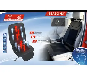 Compass SEASONS Potah sedadla vyhřívaný s ventilací 12V / Potah sedadla / Vyhřívání / Ventilace / 3 stupně / 12V