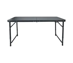 SURETTI Stolek Comfy černá 120 x 60 cm / Kempingový stolek