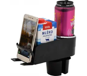 Compass Držák nápojů a telefonu SELECT / Držák do auta / pro telefony do 72 mm / 2x nápoj 0,5 l / otočný