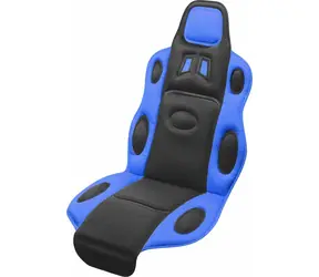 Compass Potah sedadla RACE černo-modrý / Potah sedadla / gumové upevnění / vhodný pro boční airbag v opěradle