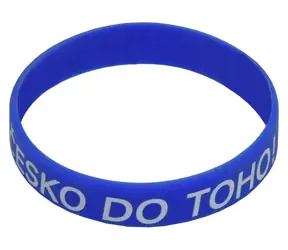 SPORTTEAM Náramek silikon ČR 5 / Fandovský doplněk / Česká republika