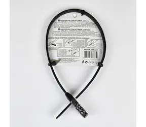 Racceway Stahovací číselný zámek / Bezpečnostní zámek / 3místný kód / 56 cm / černá