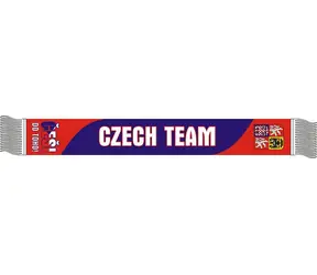 SPORTTEAM Šála subli ČR 6 / Šála / 130 x 18 cm / 100% polyester