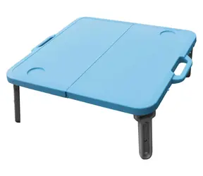 RULYT Skládací stolek MINI modrý / Stolek k lehátku / 60 x 67 x 23 cm / nosnost 15 kg