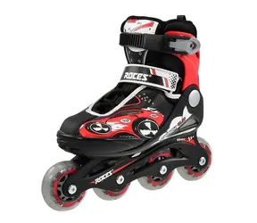 Roces COMPY 4.0 Boy černá, červená / Kolečkové brusle / vel. S (30-33) / ABEC 3 / kolečka 64x24 mm