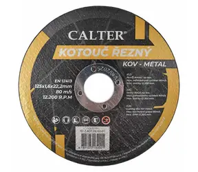 RULYT CALTER / Řezný kotouč / Průměr 125x22,2 mm / Šířka 1,6 mm