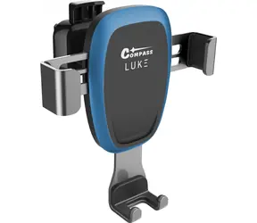 Compass LUKE-A modrá / Držák telefonu do auta / do mřížky ventilace / gravitační úchyt / nastavitelný úhel