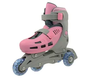 Rulyt Triskate Basic růžová / Dětské kolečkové brusle / vel. S (31-34) / 4 kolečka / nastavitelné