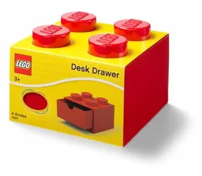 LEGO® Desk Drawer 4 červená / Úložný box / 250 x 180 x 250 mm