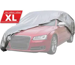 Compass FULL XL Silver Rain / Ochranná plachta na auto / 533 x 178 x 119 cm / stříbrná