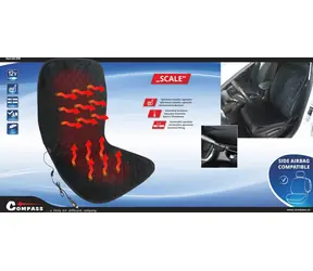 Compass SCALE / Vyhřívaný potah sedadla / s termostatem / 12 V / černá
