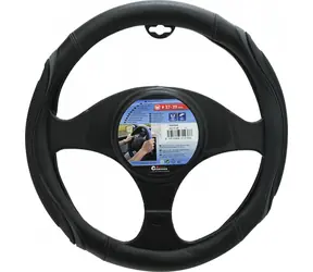 Compass TEAR šedá / Potah volantu / 37-39 cm / karbon vzor